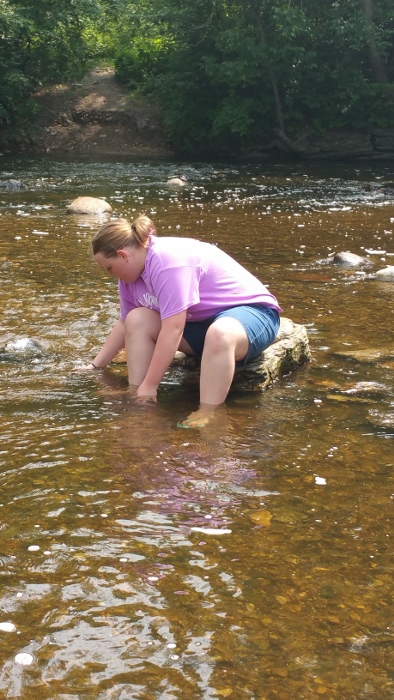 Madi in the creek